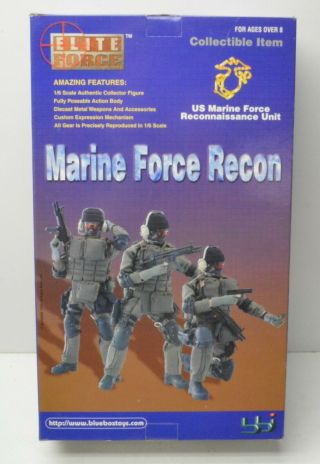 Bbi U.  S.  Marine Force Recon 12 " Action Figure 1/6th Nip Elite Force Blue Box