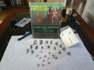 1980 Heritage Dungeon Dwellers Monsters & Treasures Levels 1 - 3 Set 3505 Tsr Ral