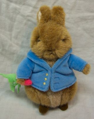 Beatrix Potter Peter Rabbit W/ Carrot 6 " Plush Stuffed Animal Toy
