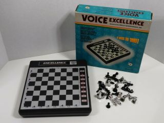 Vintage Fidelity International Electronic Voice Excellence Chess Game 6092 Workn