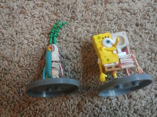 Jason Freeny Nickelodeon 3 " Hidden Dissectibles Spongebob,  Plankton Xxray Art