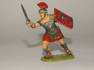 Elastolin Roman Soldier With Sword 60mm Plastic Pro Painted