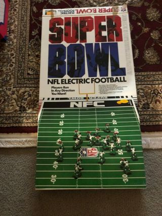 1986 Vintage Nfl Bowl Tudor Electric Football Game Bears Vs Patriots