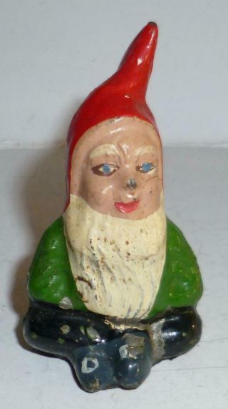 Britains Rare Sitting Garden Gnome - 171b - From The 1930 