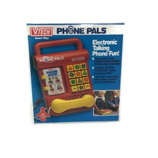 Vintage 1989 Vtech Phone Pals Electronic Talking Phone Complete