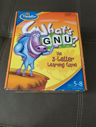Whats Gnu? The 3 Letter Learning Game,  By Thinkfun