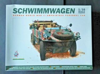 Vintage & Very Rare 1/16 German Ww2 Eduard Schwimmwagen Model Kit