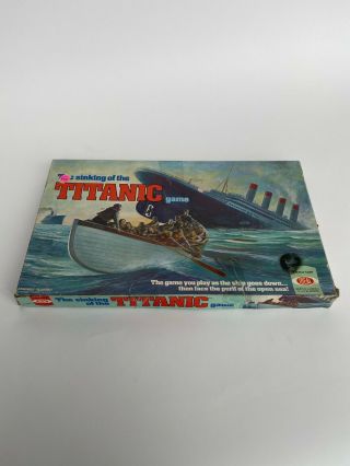 Vintage 1976 Ideal The Sinking Of The Titanic Board Game Complete Part Unpunched