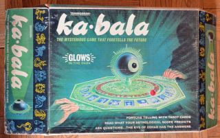 Vintage 1967 Kabala Fortune Teller Game Complete With Box,  Instructions