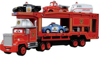 Tomica Diecast Disney Pixar Cars Rescue Go Go Carrier Mack Truck Hauler