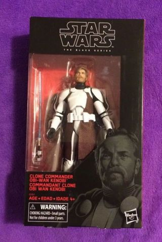 Obi - Wan Kenobi Clone Commander Star Wars Black Series Figure Walgreens Exclusive
