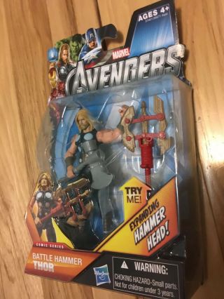Thor: The Mighty Avenger Action Figure 01 Battle Hammer Thor 3.  75 Inch