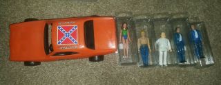 The Dukes Of Hazzard 1980 Mego General Lee Charger 3 3/4 Figure Car W/ Figures