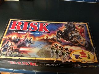 Risk The World Conquest Battlefield Board Game Parker Bros Vintage 1993 Complete