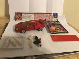 1982 Transformers G1 Autobot Cars Sideswipe Action Figure 100 Complete