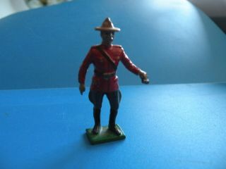 Royal Canadian Mountie Mounted Police Soldier Toy Metal Figure O19