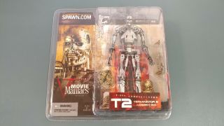 Spawn Movie Maniacs Series 5 T - 800 Endoskeleton T2 Terminator 2 Judgement Day