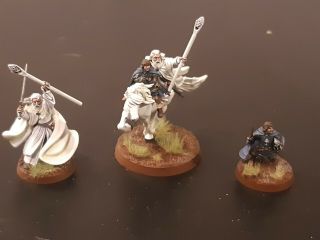 Gandalf And Pippin - Lord Of The Rings Games Workshop Painted