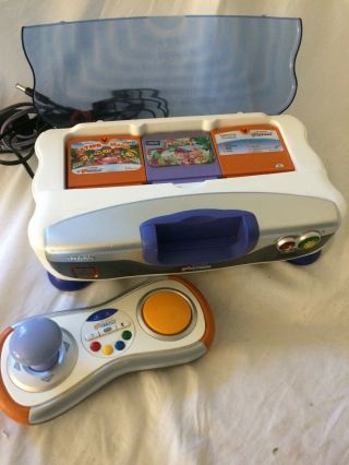 V Smile V Tech Motion Active Learning System With Controller And 3 Games