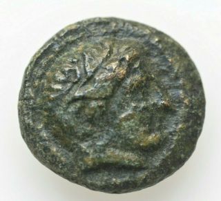Kings Of Macedon.  Philip Ii (359 - 336 Bc).  Ae 4.  51gr;17mm/obv.  Head Of Apollo