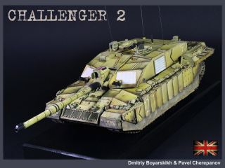 Pro - Built 1/35 Challenger 2 Mbt (op Telic,  Iraq 2003) Finished Model (in - Stock)