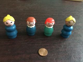Vintage Fisher Price Little People Wooden People Misc.