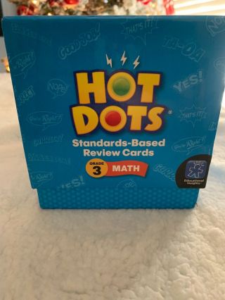 Educational Insights HOT DOTS Grade 3 MATH standards based review cards 2