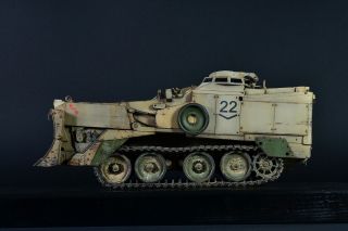 PRO - BUILT 1/35 M9 ACE US modern earthmover (Iraq,  OIF) finished model 3