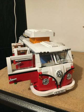 Complete Lego Set 10220 Vw Bus Volkswagen T1 Camper Van - & Instructions