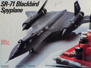 Testors 1:48 Sr - 71 A B Blackbird Spyplane Plastic Aircraft Model Kit 584u