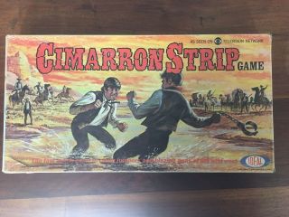 Cimarron Strip Tv Show Board Game Vintage 1967 Very Good Cbs Western Tv Show