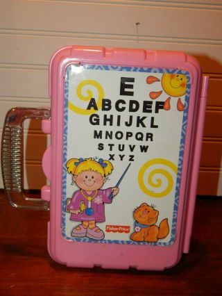 Vintage Fisher Price Doctor Nurse Accessories Kit W/ Pink Case Role Play Guc