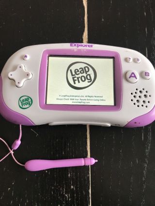 Leap Frog Leapster Explorer Learning System Purple/white Download Games