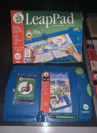 Leappad Leapfrog Interactive Learning System,  3 Books Ages 4 - 8 - Vcg
