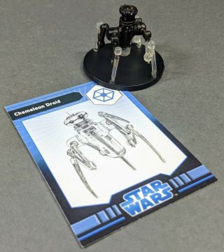 Star Wars Miniatures Chameleon Droid 24 With Stat Card