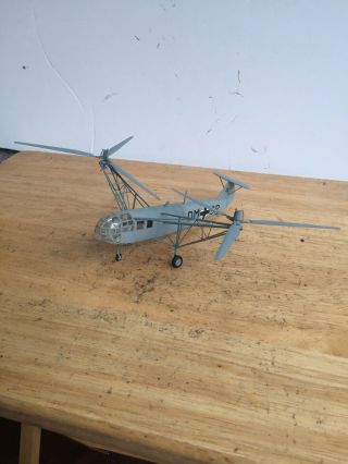 Built 1/72 Scale German Wwii Focke - Achgelis Helicopter Plastic Model