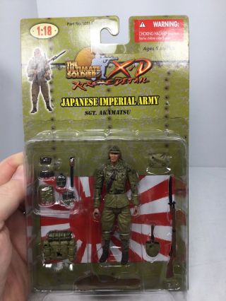 1:18 Ultimate Soldier Xd Imperial Japanese Army Infantryman Sgt Arisaka Ww2