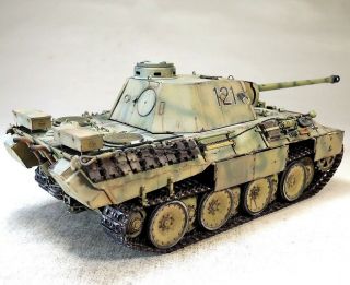 Pro - Built 1/35 Panther D German Ww2 Tank Kursk Battle Finished Model (in - Stock)