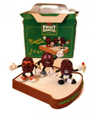 The California Raisins With Sandwich Stage Del Monte 3 Figures 1987