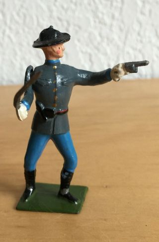 Toy Soldier Britains Civil War Confederate With Sword,  Movable Arm