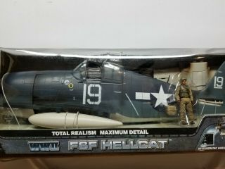 Elite Force Bb - Us Navy F6f Hellcat Carrier Fighter Rare 1/18