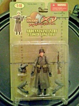 The Ultimate Soldier X D Ardennes Infantry Closed Long Coat 1:18 German