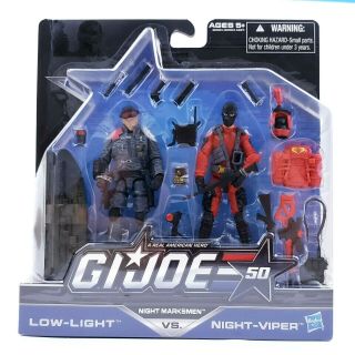 Hasbro GI Joe 2014 Low Light Vs Night Viper 50th Anniversary Action Figure 2