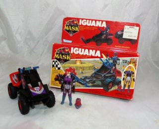 Vintage 1986 Kenner Mask Iguana Vehicle W/ Figure & Box Complete
