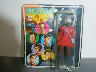 Mego Tv Show Star Trek Lt Uhura Action Figure On Blister Card 1974