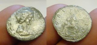 Julia Maesa Bi Silver Limes 218 - 220 Pudicita Seated Grandmother Of Elagabalus