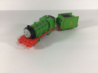 Thomas & Friends Henry Trackmaster Motorized Train 2013 Mattel W/tender
