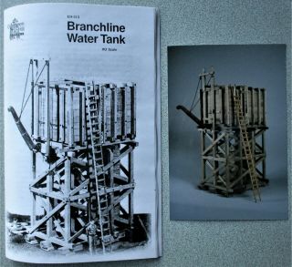 Ho/hon3: Branch Line Water Tank,  A Wood Kit W/ Metal Parts