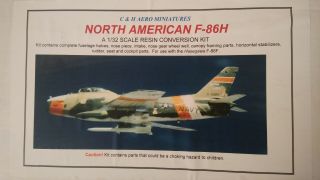 C&h Aero Miniatures North American F - 86h 1/32 Scale Resin Conversion Kit