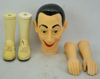 Vintage Peewee Herman Doll Parts Head Arms Legs 1987 Matchbox